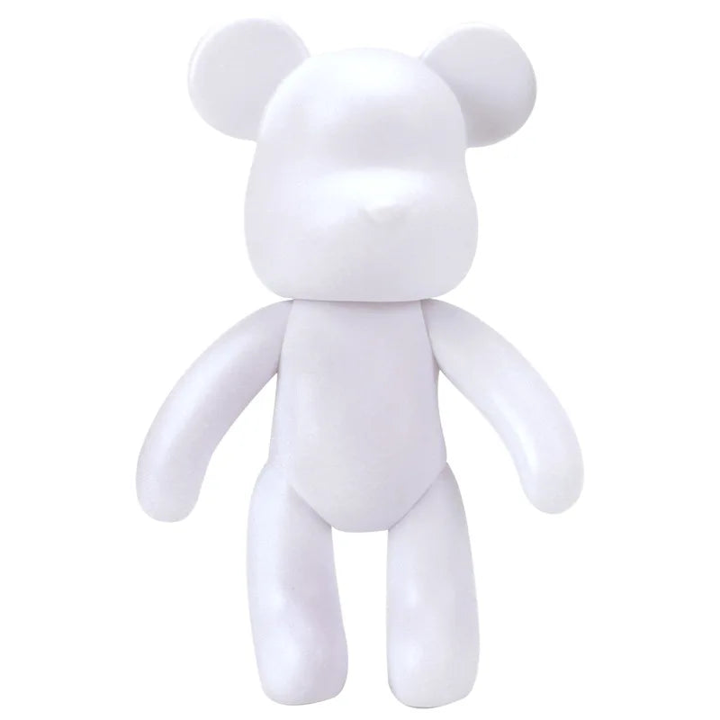 Stornfield | Graffiti Painted Bear Fluid Violent White Body Ornaments DIY Handmade Customized Model Desktop Decoration New Accessories