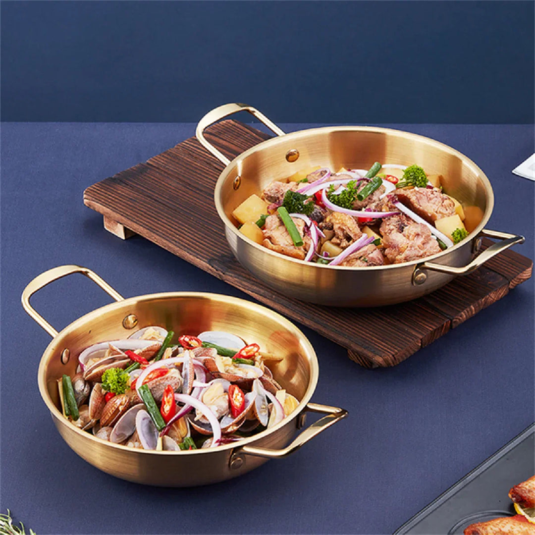 GastroPan – Stainless Steel Sauce & Paella Pan with Handle Stornfield
