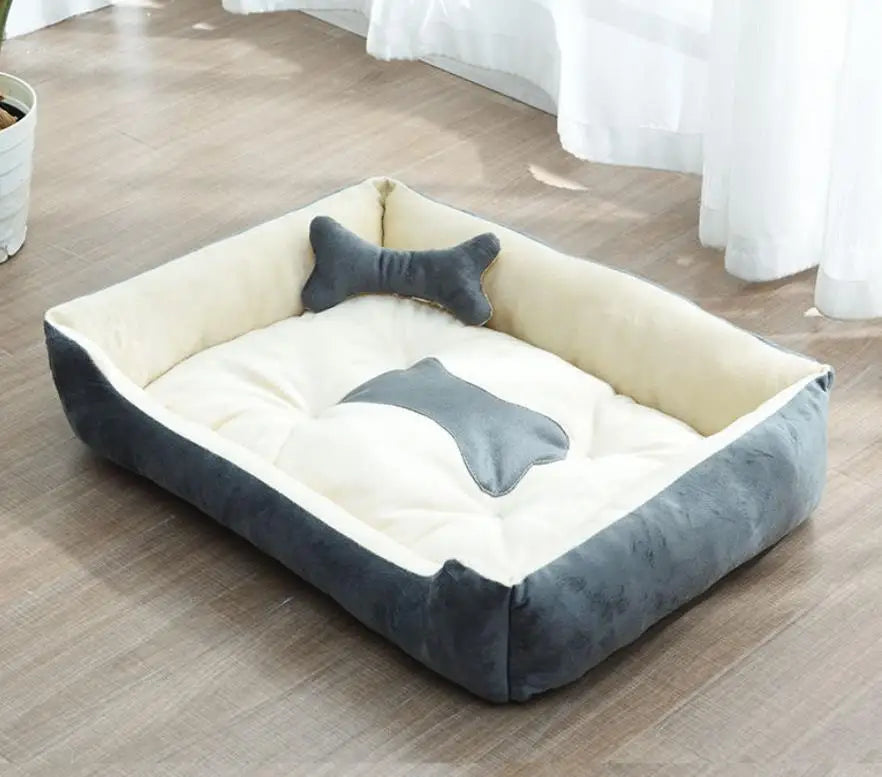 Modern and cozy linen dog bed Stornfield