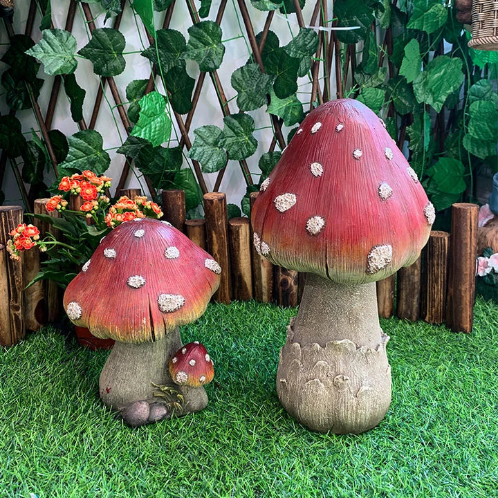 Outdoor Fairy Mushroom Resin Garden Decor | Stornfield