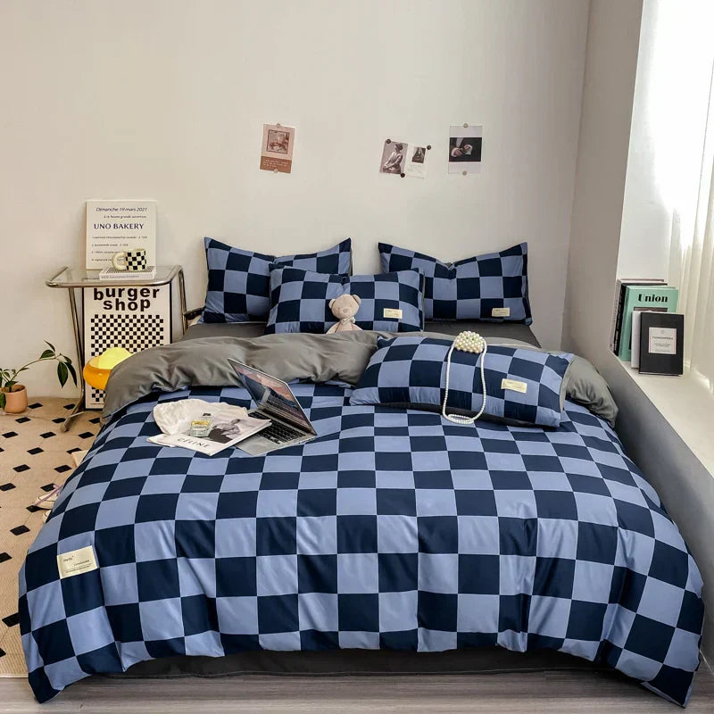 Stornfield | KaroSleep | Ensemble de literie complet avec taie d'oreiller