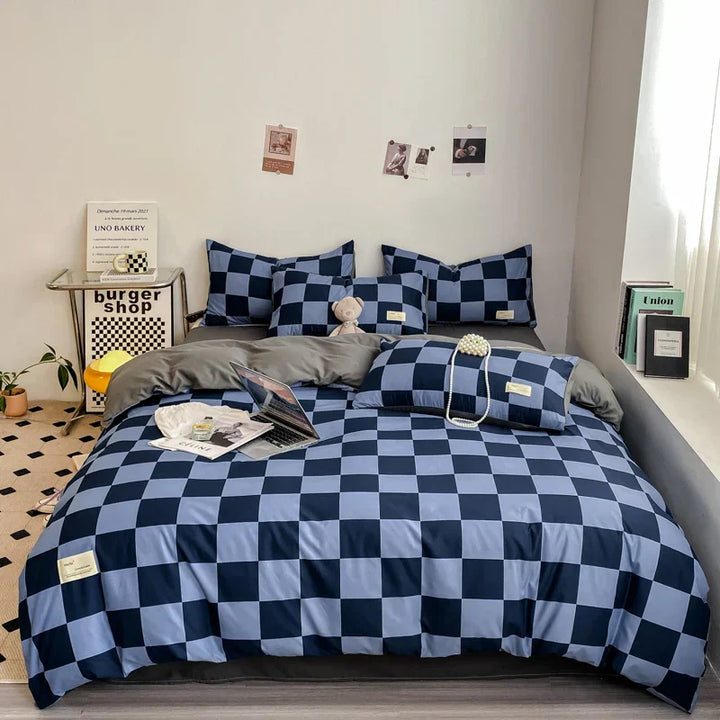 Stornfield | KaroSleep | Ensemble de literie complet avec taie d'oreiller