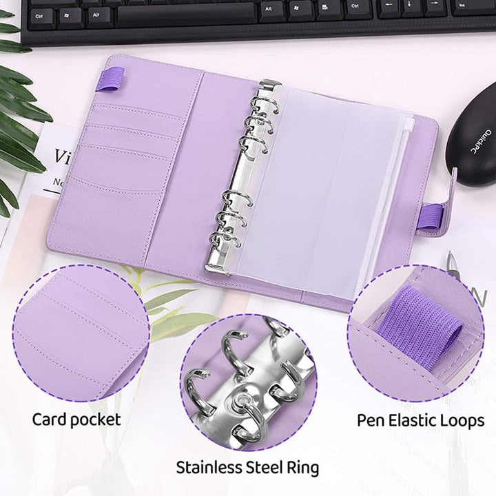 Stornfield | Financial Planner Leather Multi Pocket Bill Organizer Notebook