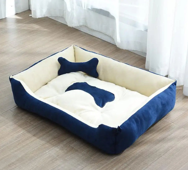 Modern and cozy linen dog bed Stornfield