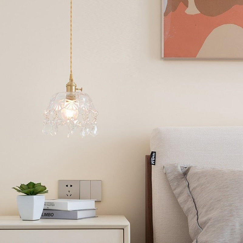 Stylish Crystal Pendant Lamp - Elara | Stornfield
