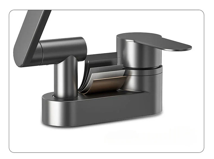 Aqua Twist Duo-Flex Basin Mixer – 360° swiveling two-hole faucet for hot and cold water Stornfield