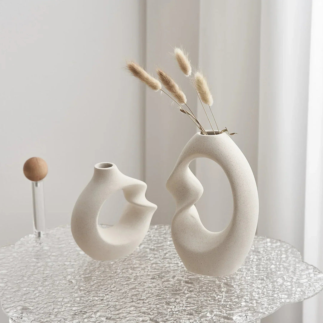 Stornfield Modern Asymmetric Sculptural Vase Set