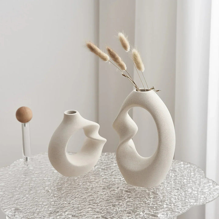 Stornfield Modern Asymmetric Sculptural Vase Set