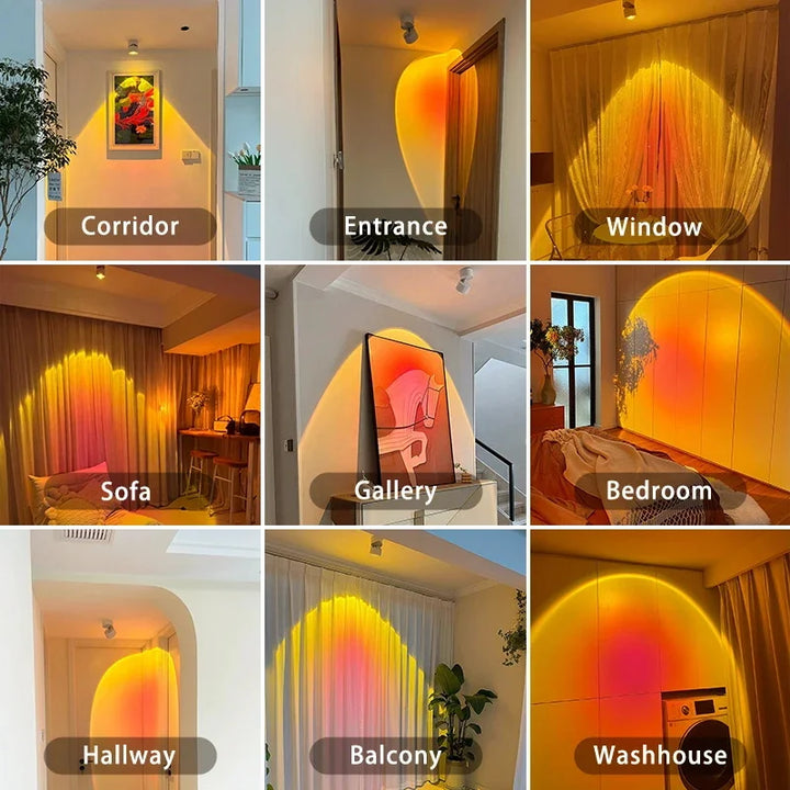 LED Sunset Atmosphere Wall Spotlight | Stonrfield