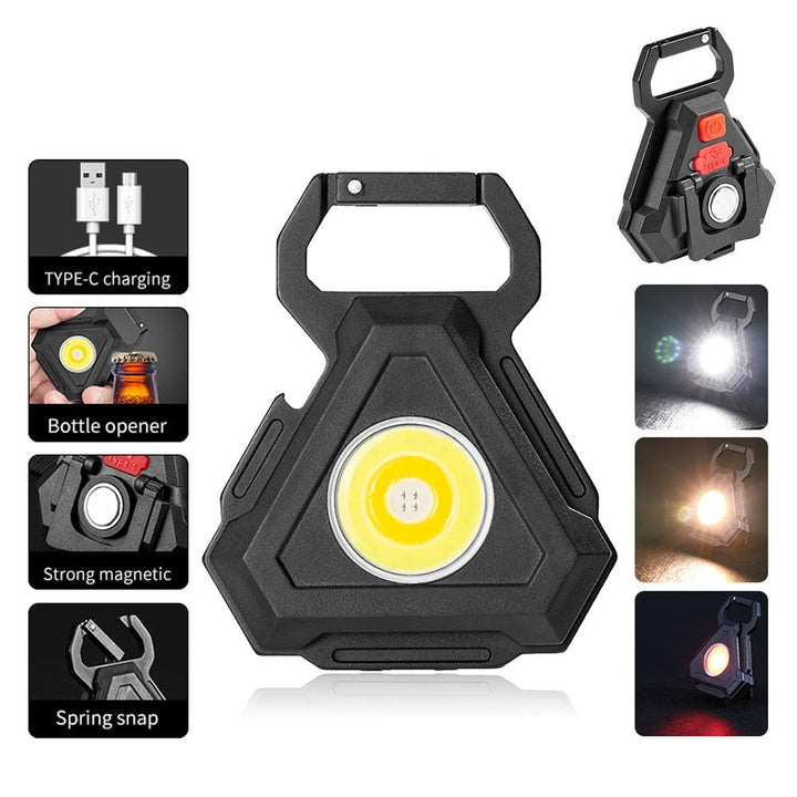 Mini LED Flashlight USB Bottle Opener Keychain | Stornfield