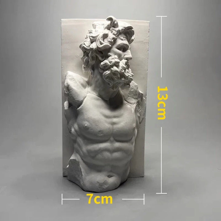 Stornfield | Nordic Style Character Statue Plaster DIY Painted Props Photography Table Decorations Home Art Plaster Decor