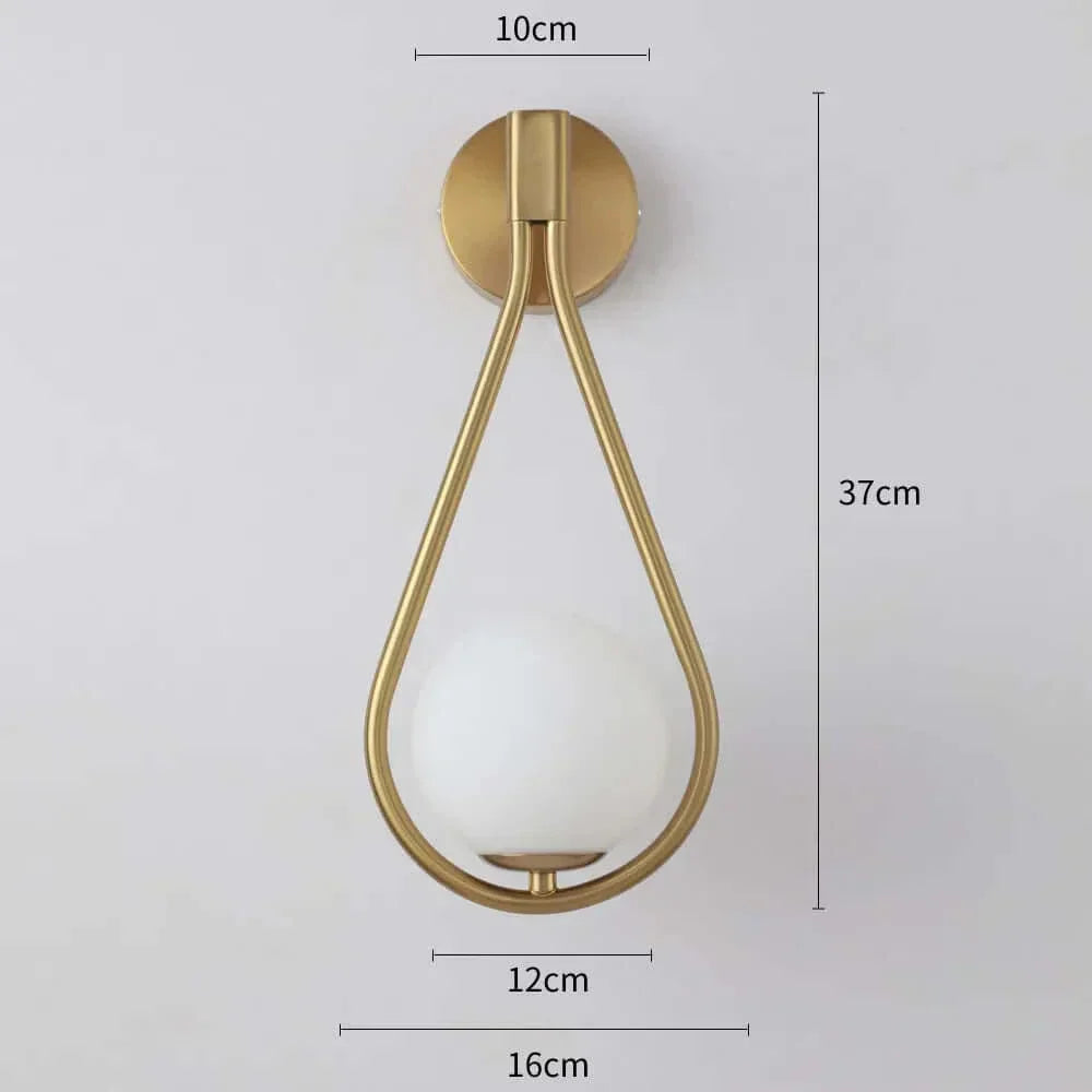 Stornfield | Luxury Glass Hanging Ball Wall Sconce