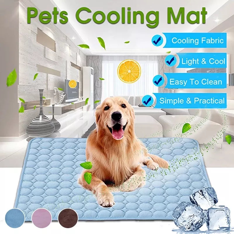 Summer Cooling Dog Mat: Breathable Pad for Dogs and Cats - Washable Pet Bed Blanket for Small, Medium, and Large Dogs, Ideal for Cars | Stornfield