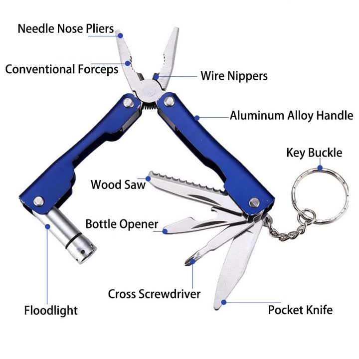 9in1 Explorers Aluminum Keychain Multitool | Stornfield