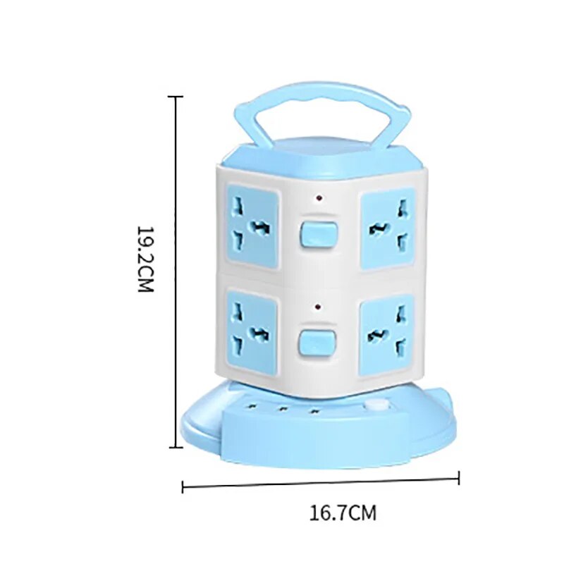 Tower Design Surge Protector Vertical Power Strip | Stornfield
