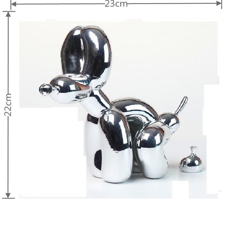 Stornfield | Balloon Dog Sculpture, Balloon Art Statue, Miniature Collectible Figurine, Home Decor, Resin Figurine, Desk Accessories, Room Decor