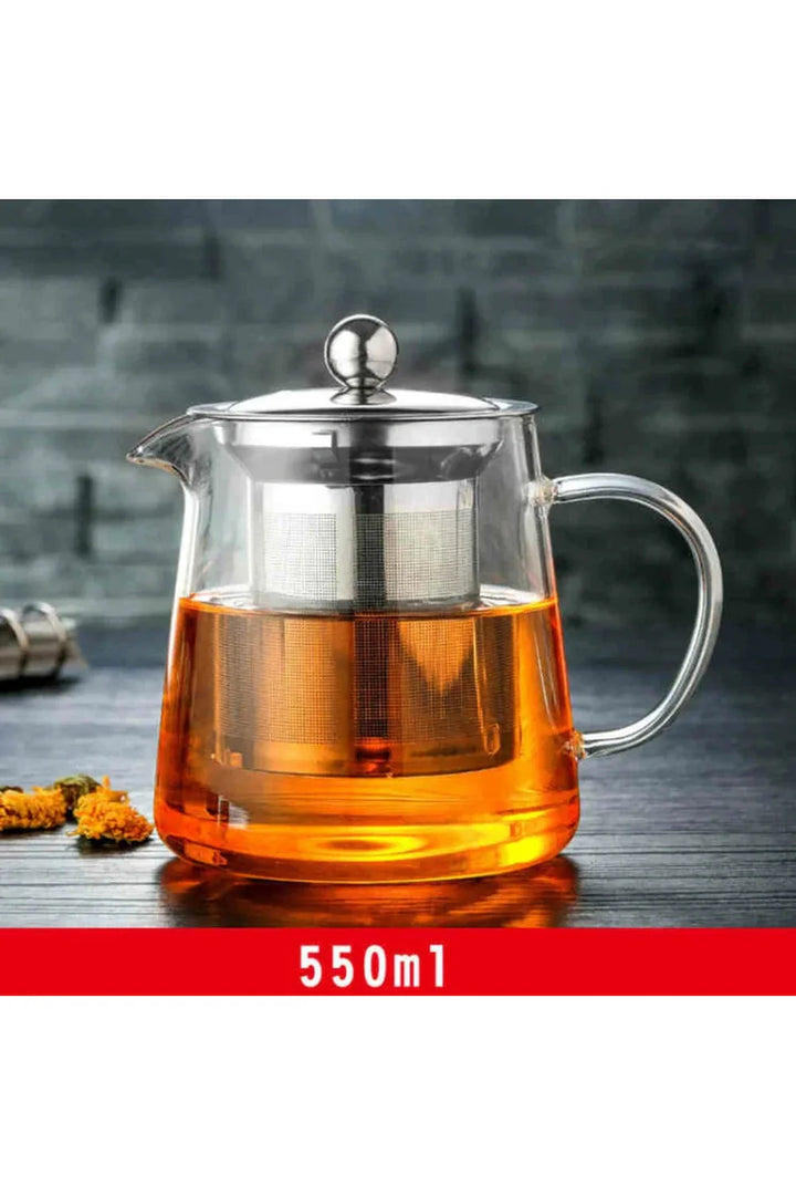 Stornfield | Glass Teapot with Stainless Steel Infuser