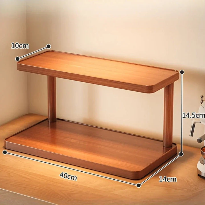 BambuCasa 2-tier wooden shelf Stornfield