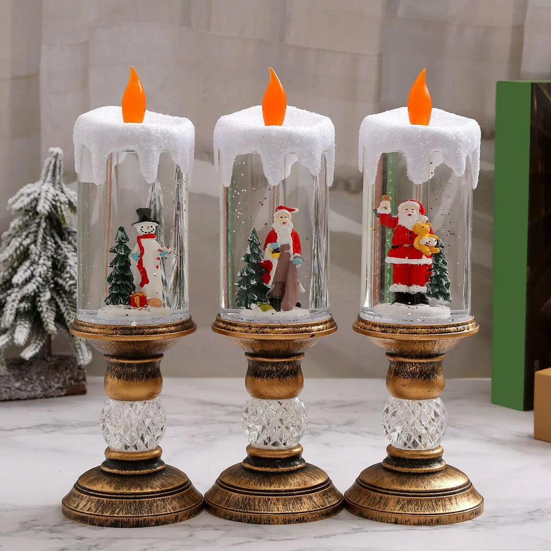 Crystal Echo Christmas Water Candle | Stornfield