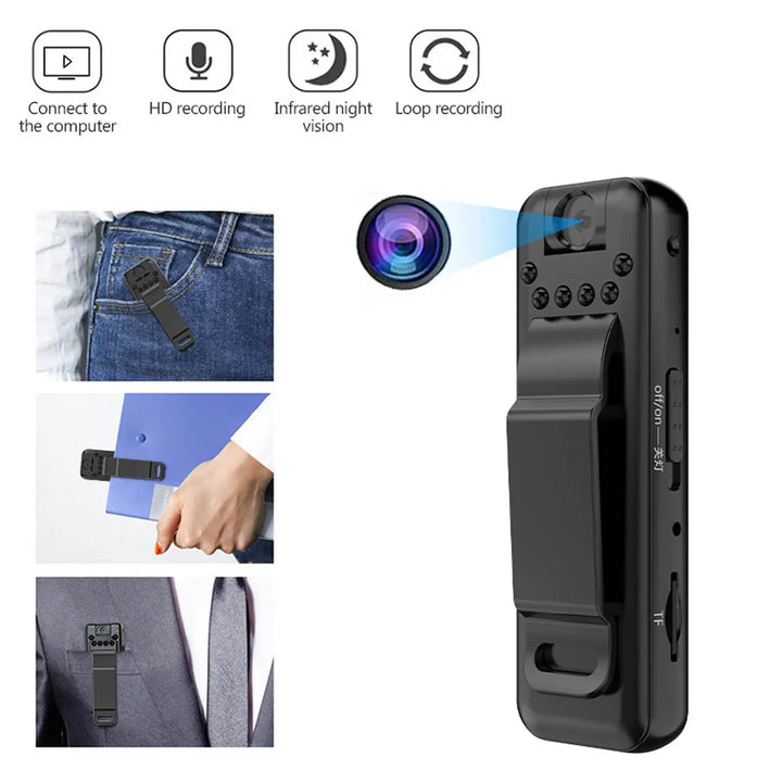Pocket Spy Mini Clip-On Video Recorder Camera | Stonrfield