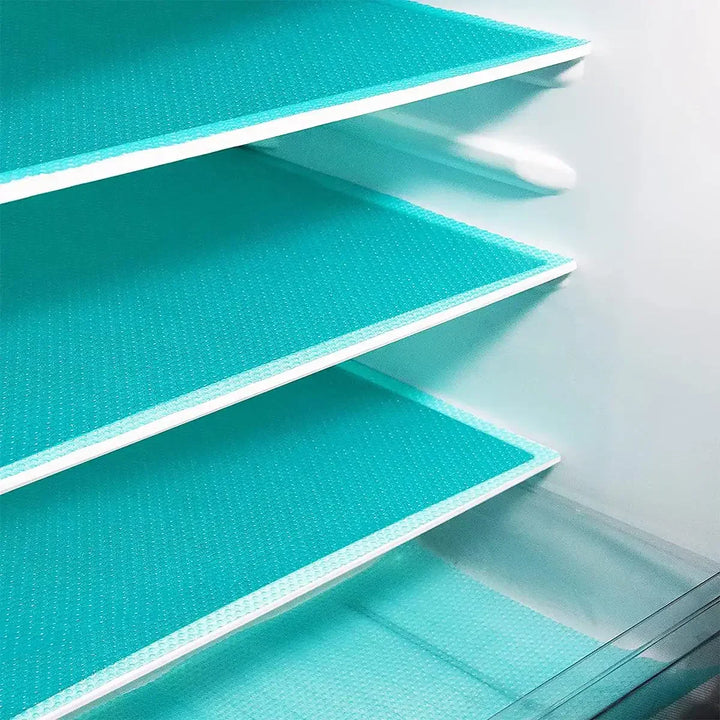 Stornfield | FridgeGuard 4-piece set fridge mats | EVA material | Washable, mold resistant & anti-oil | For fridge, drawers & shelves