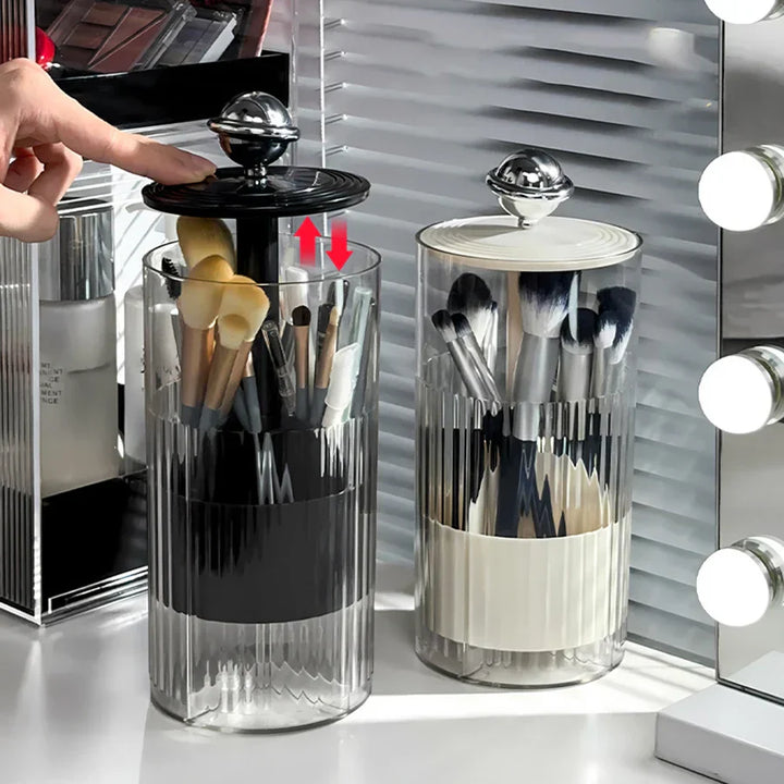 Auto Lift & Luxe Makeup Brush Organizer | Stornfield
