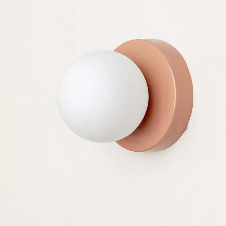 Stornfield | LumiGlobe - Mid-Century Modern Glass Block Wall Lamp