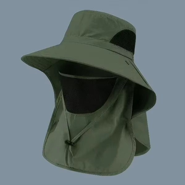 Stornfield | UV Protection Outdoor Sun Hat with Wide Brim and Neck Flap for Hiking, Fishing, and Camping