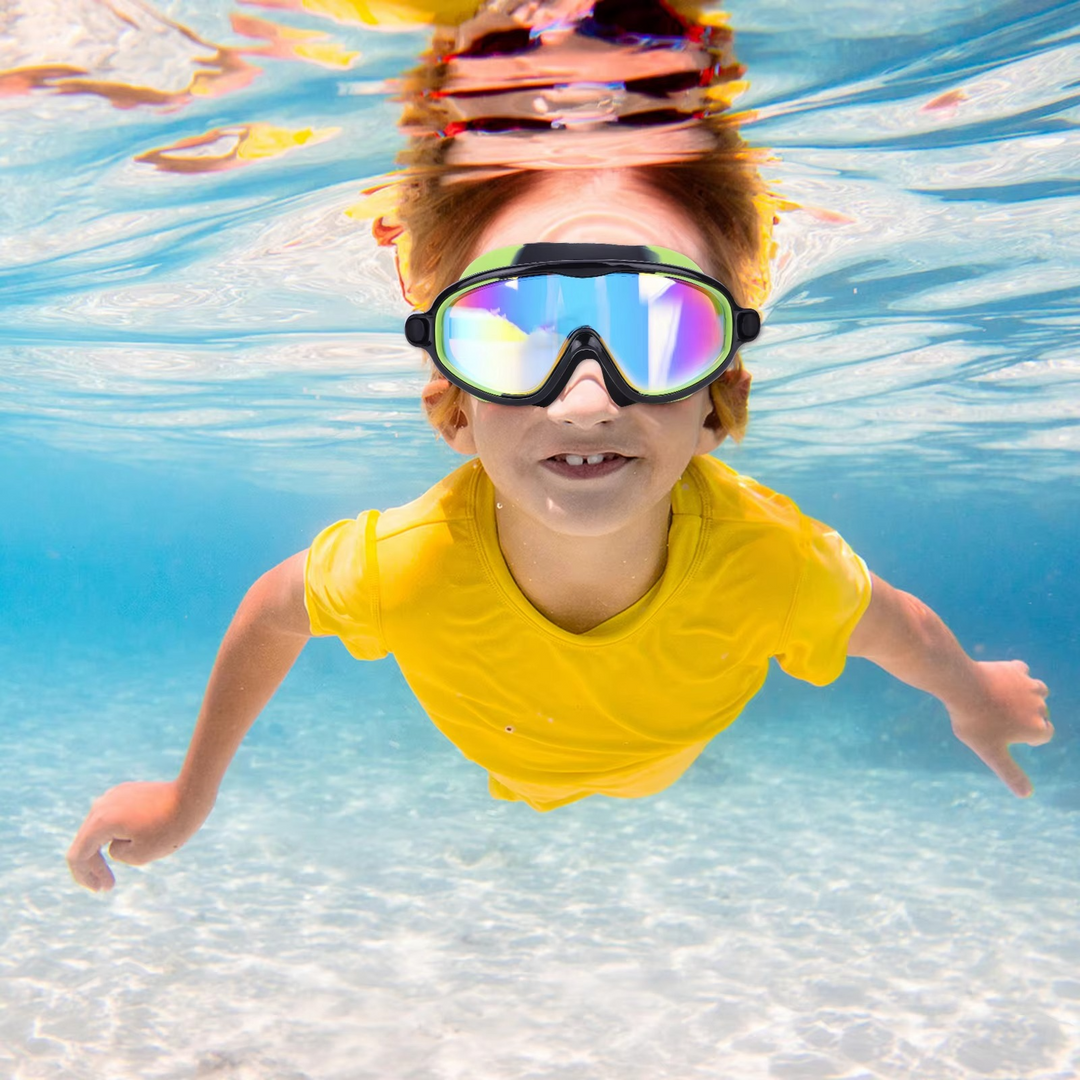 Stornfield | 2-Pack HD Swimming Goggles with Earplugs, Wide-View Waterproof Dive Mask