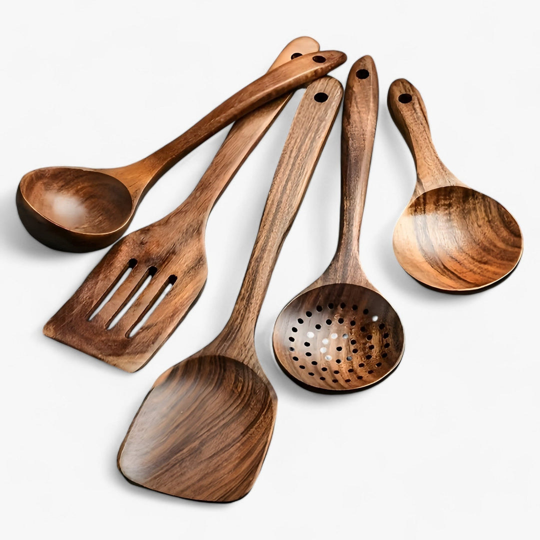 Stornfield | EcoWood 10-piece Wooden Kitchen Utensil Set