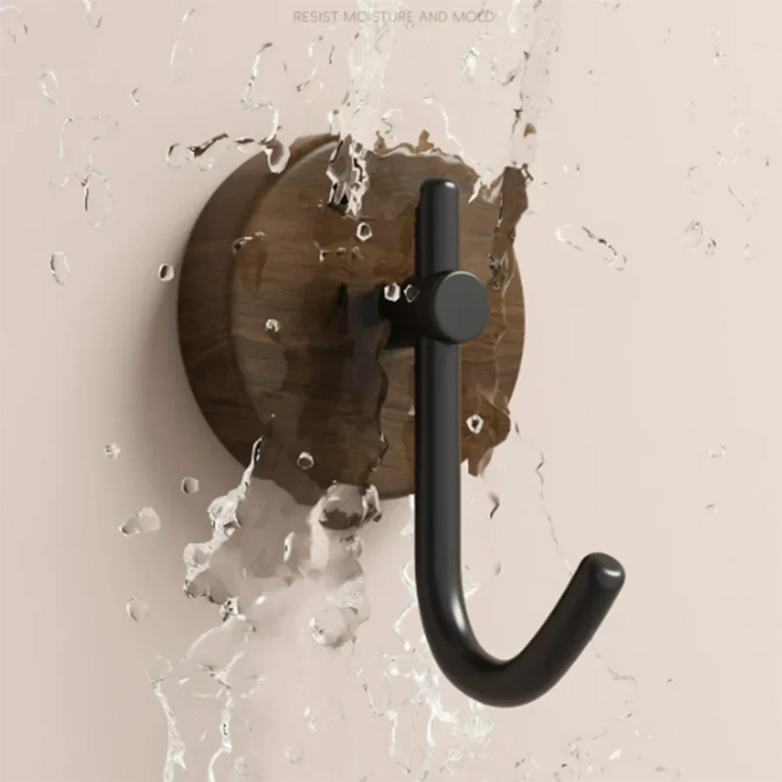 Walnut Wood Clothes Hanger – Black or White | Decorative & Practical Stornfield