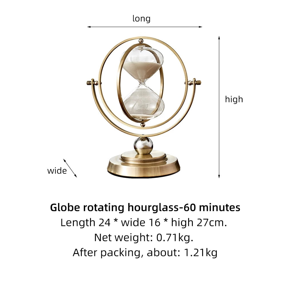 Time Charmer Metal Hourglass Decor | Stornfield