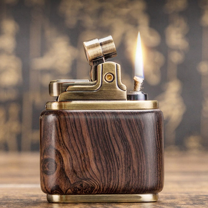 Wooden Vintage Spark Kerosene Lighter | Stornfield