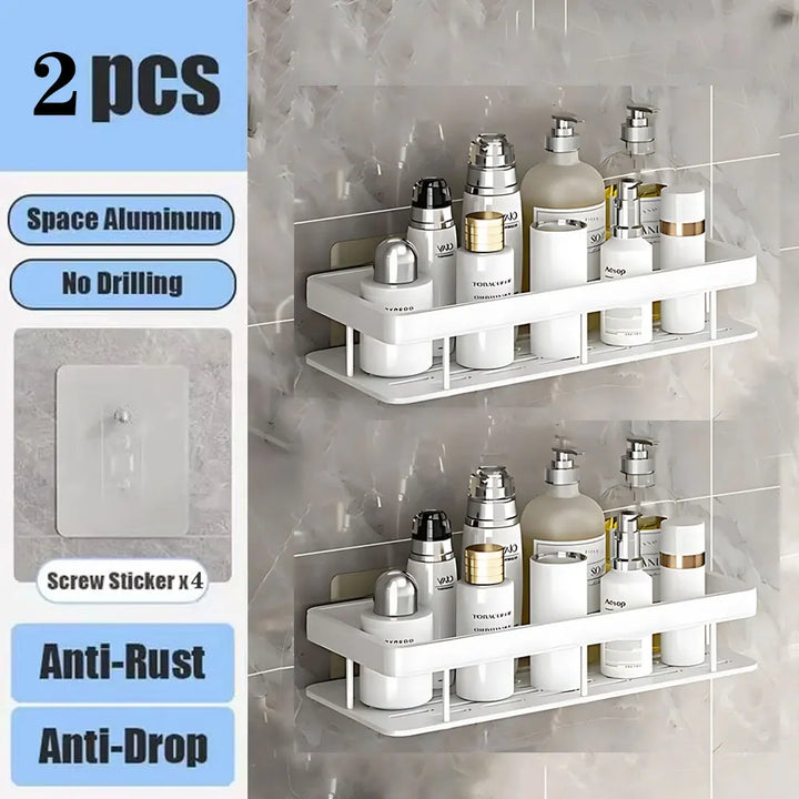 Shower shelf without drilling aluminum | Stornfield