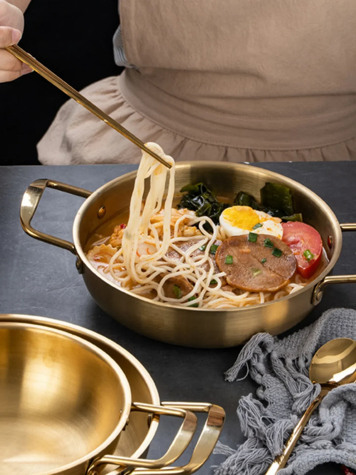 GastroPan – Stainless Steel Sauce & Paella Pan with Handle Stornfield