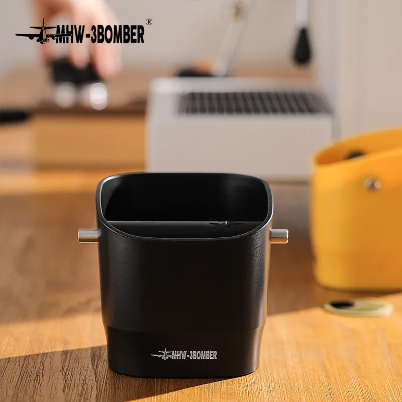 Stornfield | 0.9–1.2L Espresso Knock Box, Detachable Knock Bar and Non-Slip Base, Coffee Grounds Bin, Barista Desk Accessories