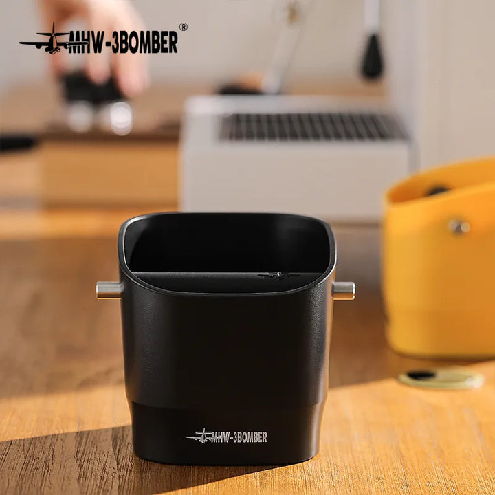 Stornfield | 0.9–1.2L Espresso Knock Box, Detachable Knock Bar and Non-Slip Base, Coffee Grounds Bin, Barista Desk Accessories