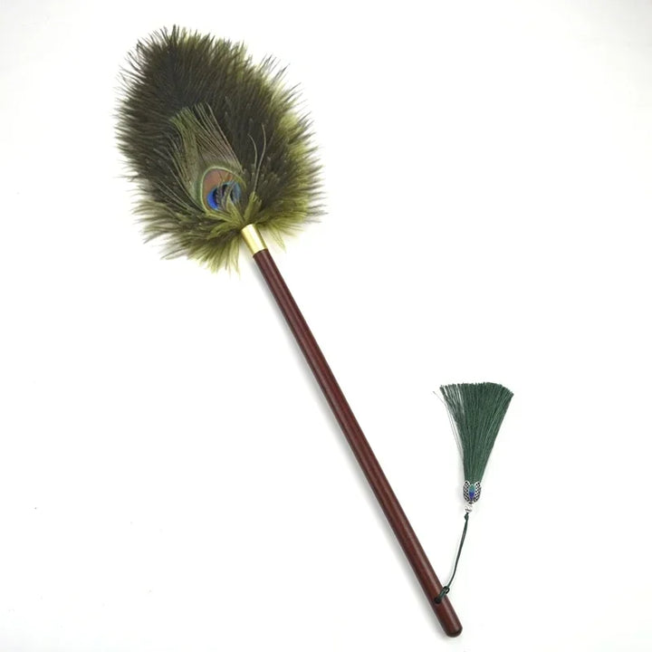 Peacock Feather Anti-Static Dusting Brush | Stornfield