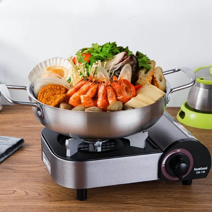 GastroPan – Stainless Steel Sauce & Paella Pan with Handle Stornfield