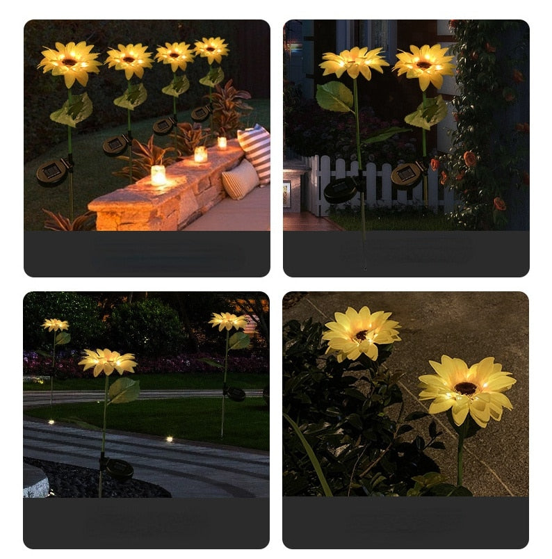 Sunflower Waterproof Solar Led Garden Lights | Stornfield