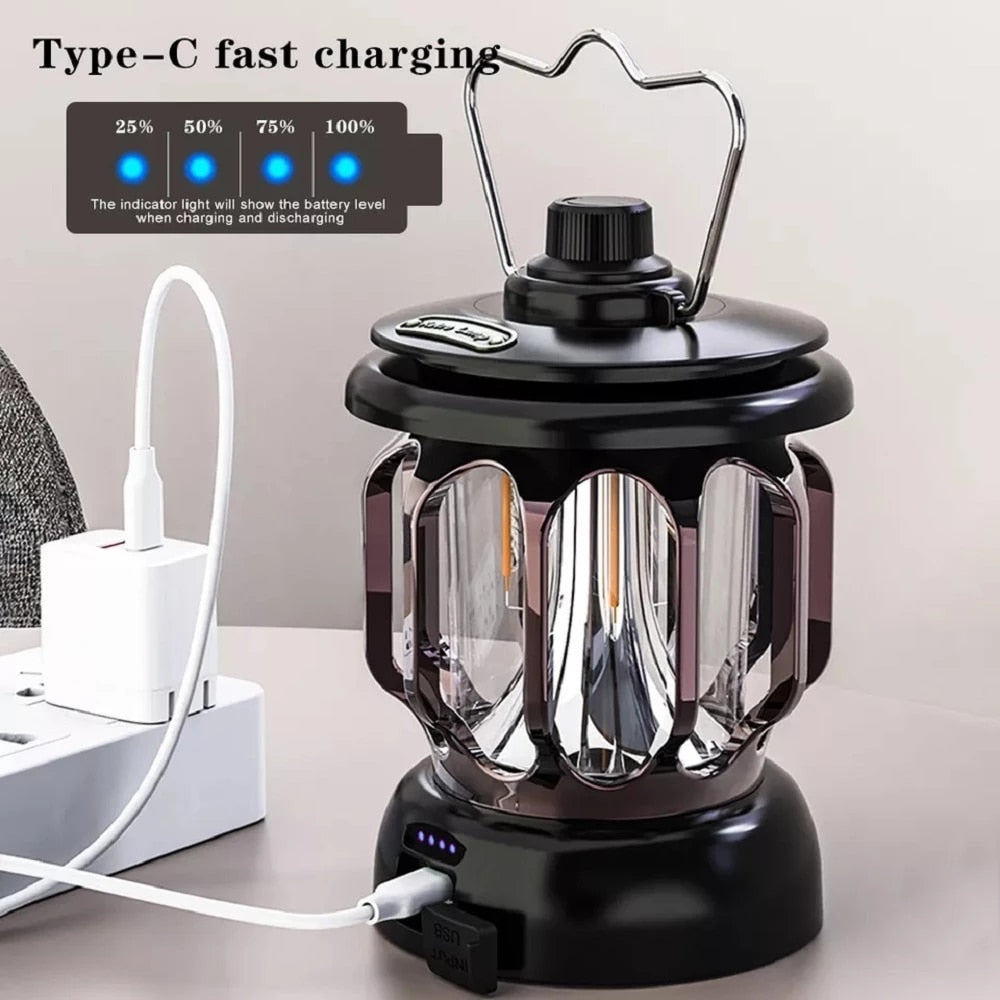 Retro Power Bank Camping LED Lamp | Stornfield