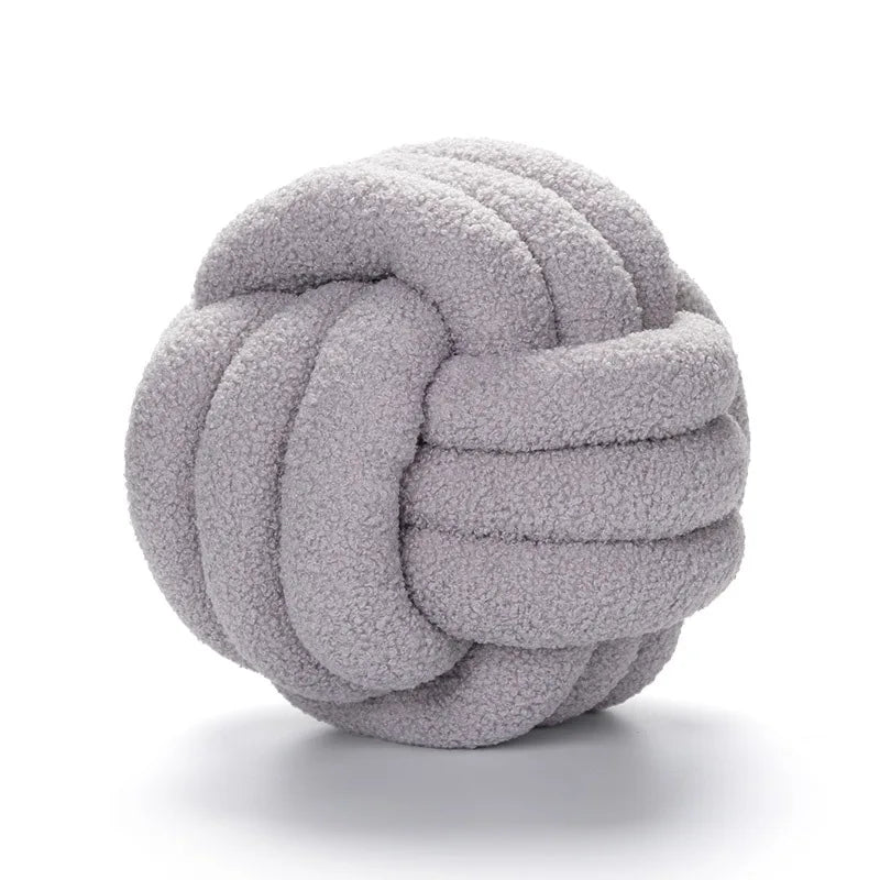 Stornfield | Cushion - Comfortable - Hand-knotted ball - Sheepskin
