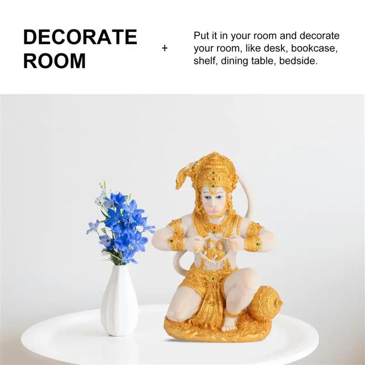 Stornfield | Hanuman Buddha Monkey God Figurine 1 Piece Southeast Asian Style Home Sculpture Lord Hanuman Statue Buddha Ornament
