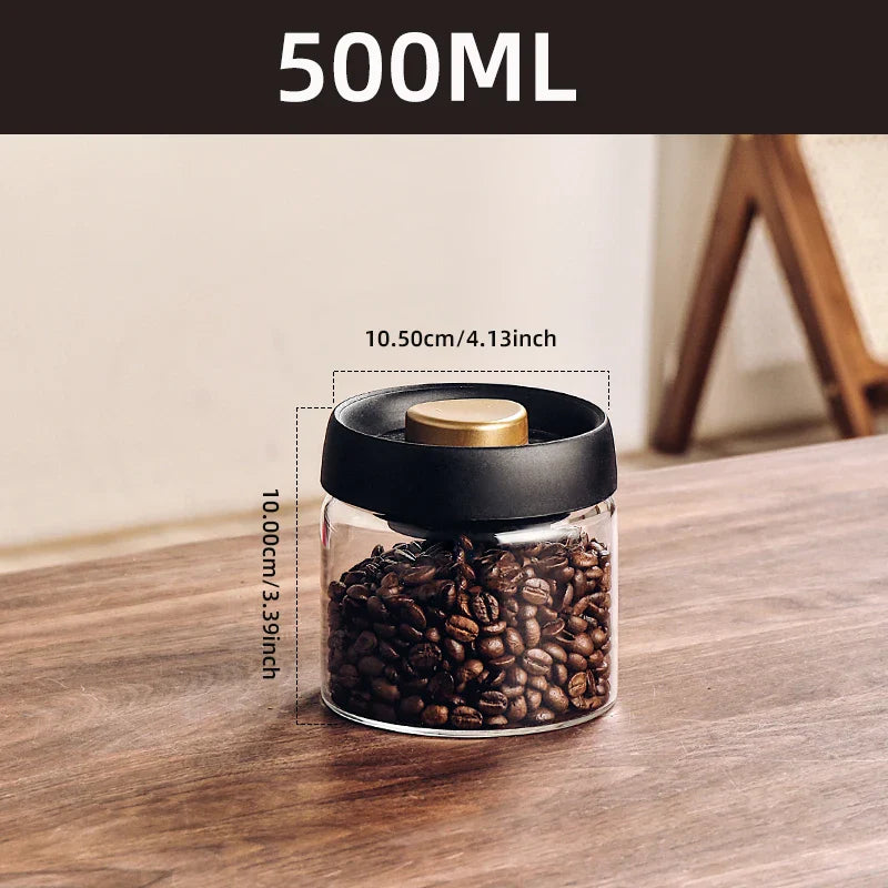 Vacuum storage jar made of borosilicate glass | Stornfield