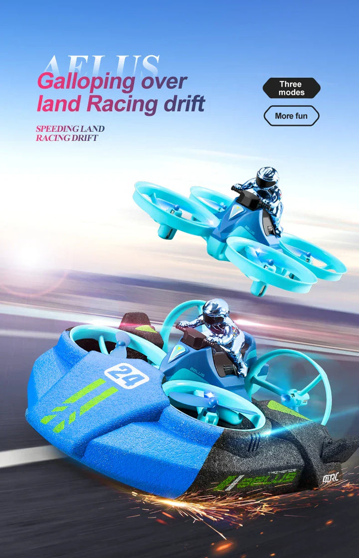 Stornfield | RC 3 in 1 Sea Land And Air Flying Boat Car Toy
