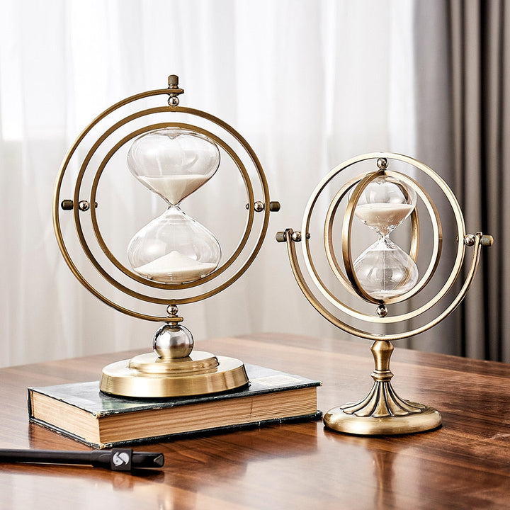 Time Charmer Metal Hourglass Decor | Stornfield