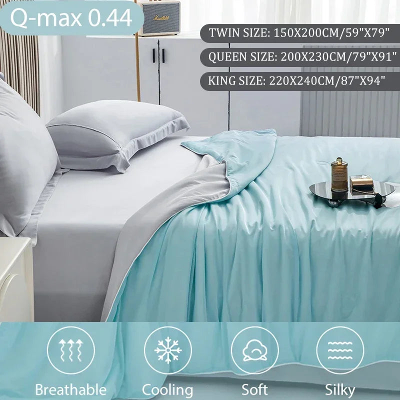 High-Quality Cooling Blanket – Smooth Air-Conditioning Comforter, Lightweight Summer Quilt with Double-Sided Cooling Fabric | Stornfield