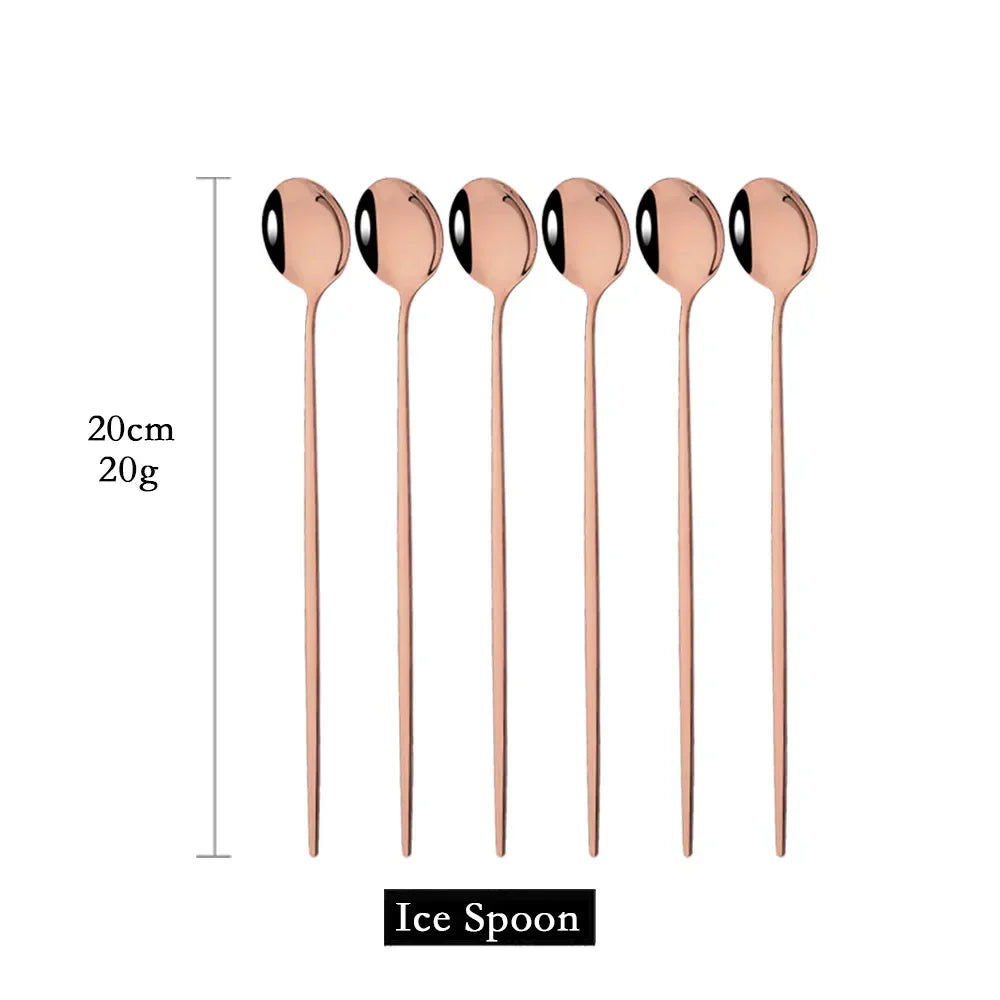 Stornfield | 6-Piece Gold Long Spoon Set