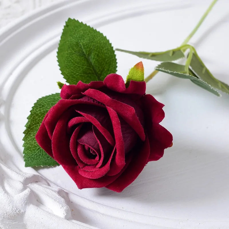 Stornfield | 20 Pieces Realistic Velvet Silk Rose Bouquet