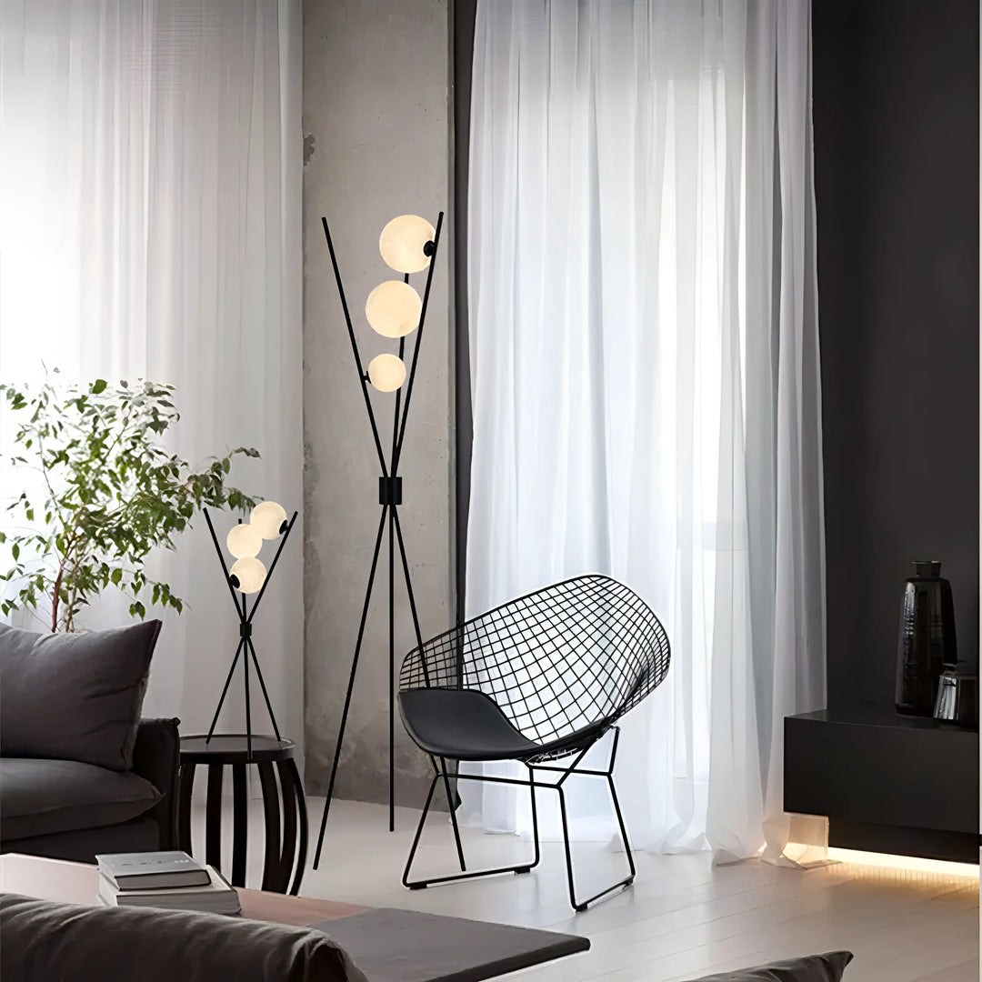 Mila - Stylish Minimalist Floor Lamp with Moon Design | Stornfield